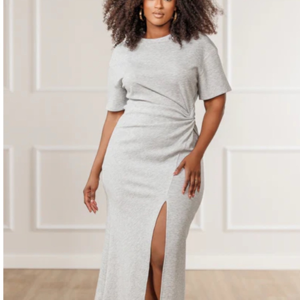 Tierra Side Knot Midi Dress!